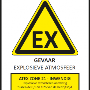 ATEX zone 21 sticker